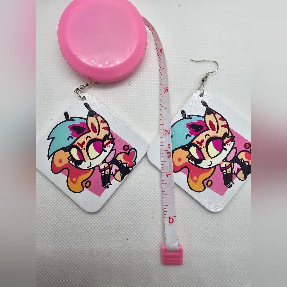 Hazbin Hotel Helluvaboss Earrings! Egg Bois‎ Fat Nuggets Queen Bee Fizz Handmade